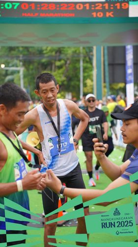 Race photo from Mangkunegaran Run 2025