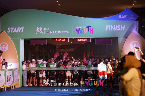 Race photo from BAF LIONS RUN 2024