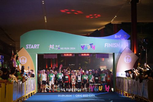 Race photo from BAF LIONS RUN 2024