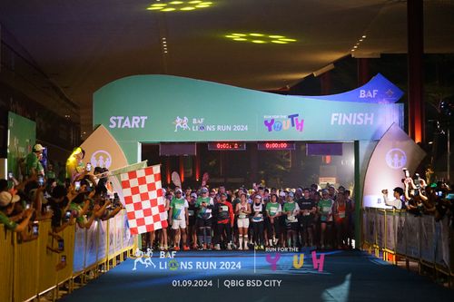 Race photo from BAF LIONS RUN 2024