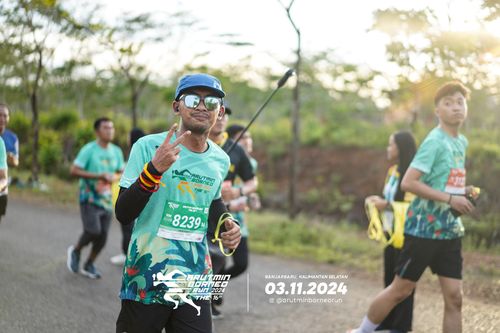 Race photo from Arutmin Borneo Run 2024