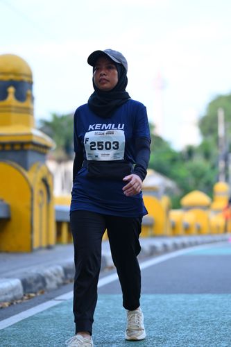 Race photo from KEMLU RUN 2025