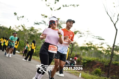 Race photo from Arutmin Borneo Run 2024