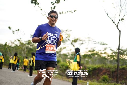 Race photo from Arutmin Borneo Run 2024