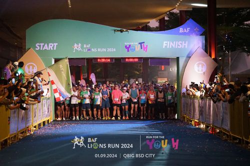 Race photo from BAF LIONS RUN 2024