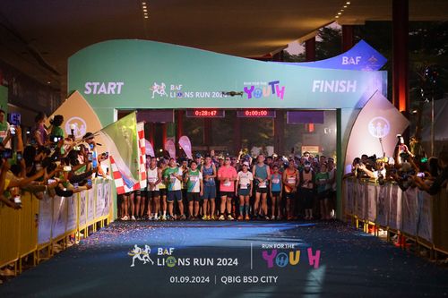Race photo from BAF LIONS RUN 2024