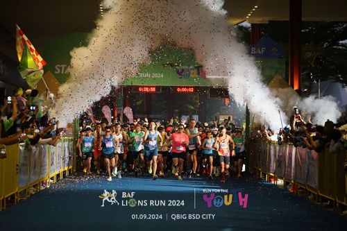 Race photo from BAF LIONS RUN 2024