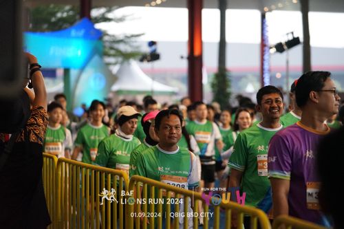 Race photo from BAF LIONS RUN 2024