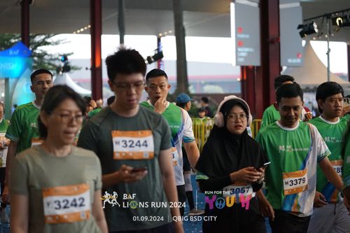 Race photo from BAF LIONS RUN 2024