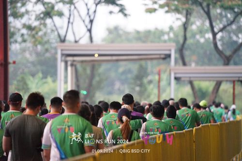 Race photo from BAF LIONS RUN 2024