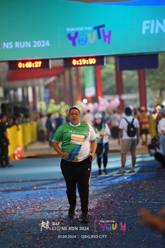 Race photo from BAF LIONS RUN 2024