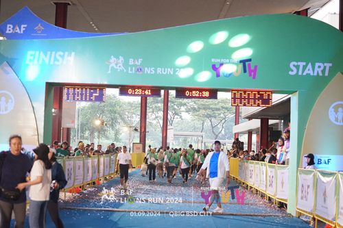 Race photo from BAF LIONS RUN 2024