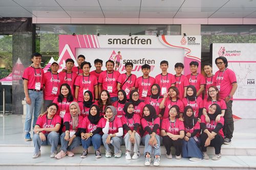 Race photo from Smartfren Run 2024