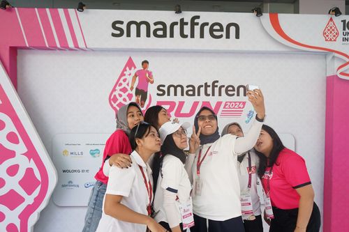 Race photo from Smartfren Run 2024