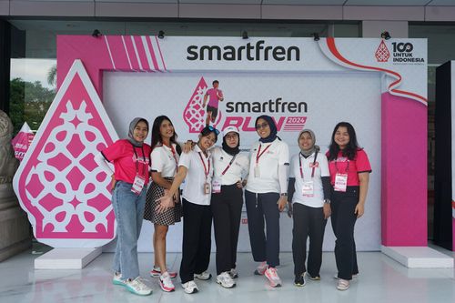 Race photo from Smartfren Run 2024