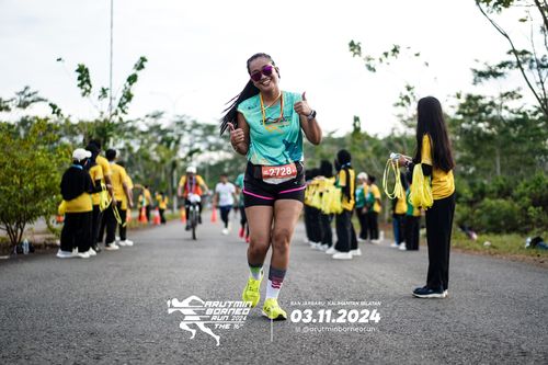 Race photo from Arutmin Borneo Run 2024