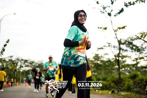 Race photo from Arutmin Borneo Run 2024