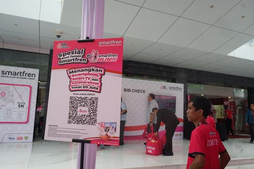 Race photo from Smartfren Run 2024