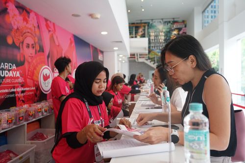 Race photo from Smartfren Run 2024