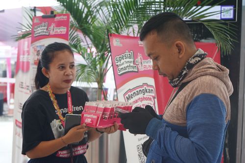 Race photo from Smartfren Run 2024
