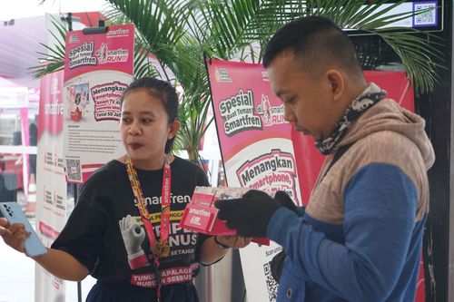 Race photo from Smartfren Run 2024