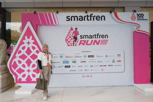 Race photo from Smartfren Run 2024