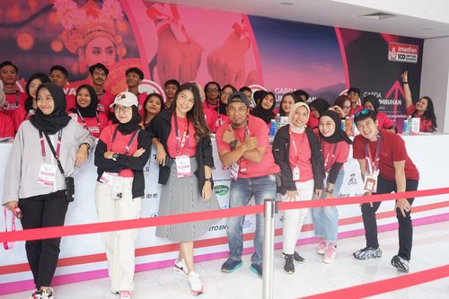 Race photo from Smartfren Run 2024