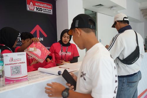 Race photo from Smartfren Run 2024