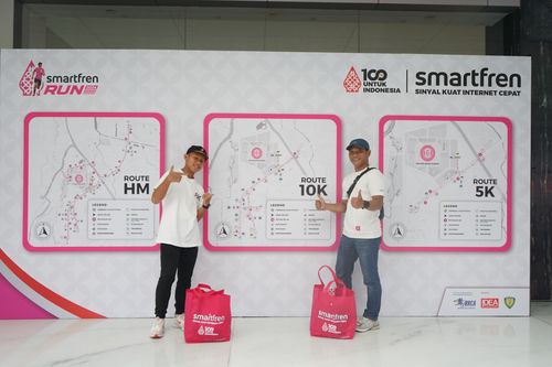 Race photo from Smartfren Run 2024