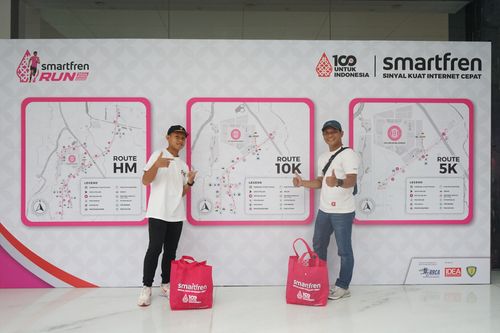 Race photo from Smartfren Run 2024