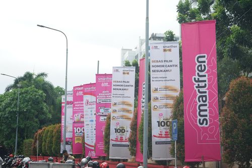 Race photo from Smartfren Run 2024