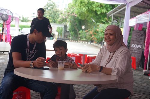 Race photo from Smartfren Run 2024