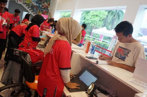 Race photo from Smartfren Run 2024