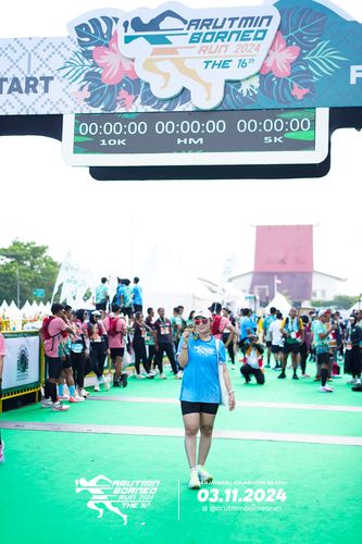Race photo from Arutmin Borneo Run 2024