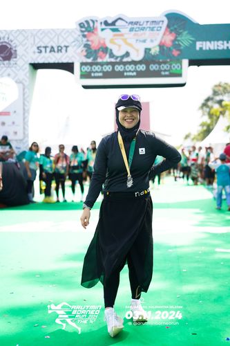 Race photo from Arutmin Borneo Run 2024