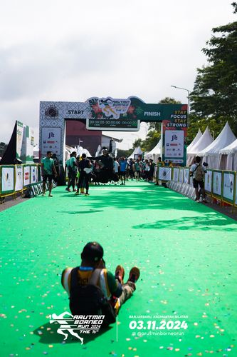 Race photo from Arutmin Borneo Run 2024