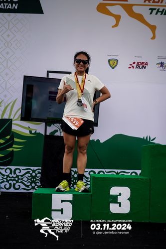 Race photo from Arutmin Borneo Run 2024