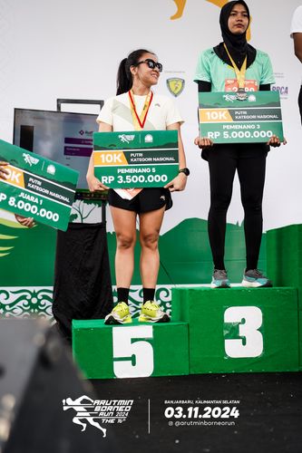Race photo from Arutmin Borneo Run 2024