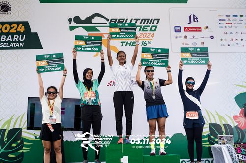 Race photo from Arutmin Borneo Run 2024