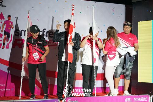 Race photo from Smartfren Run 2024