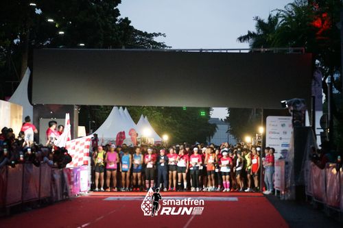 Race photo from Smartfren Run 2024
