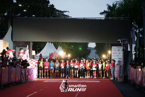 Race photo from Smartfren Run 2024