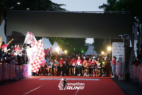 Race photo from Smartfren Run 2024