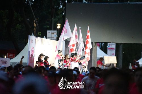 Race photo from Smartfren Run 2024