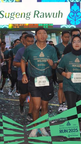 Race photo from Mangkunegaran Run 2025