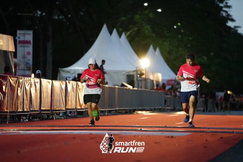 Race photo from Smartfren Run 2024