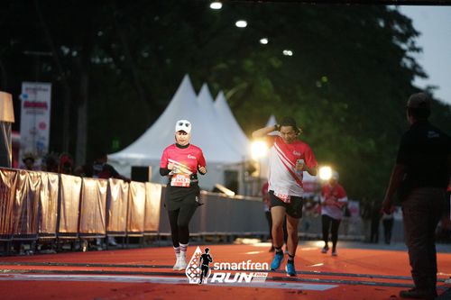 Race photo from Smartfren Run 2024