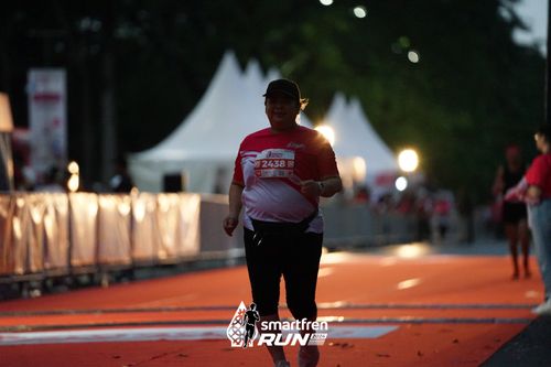 Race photo from Smartfren Run 2024