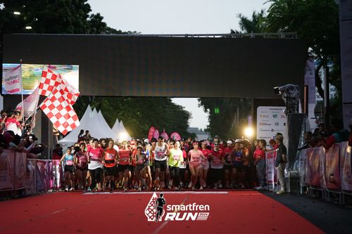 Race photo from Smartfren Run 2024