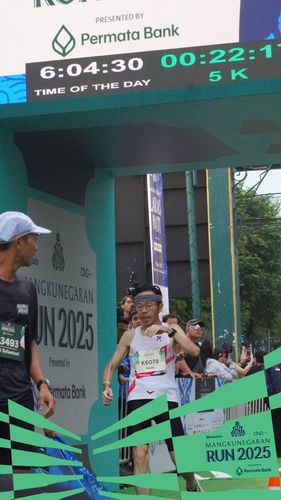 Race photo from Mangkunegaran Run 2025